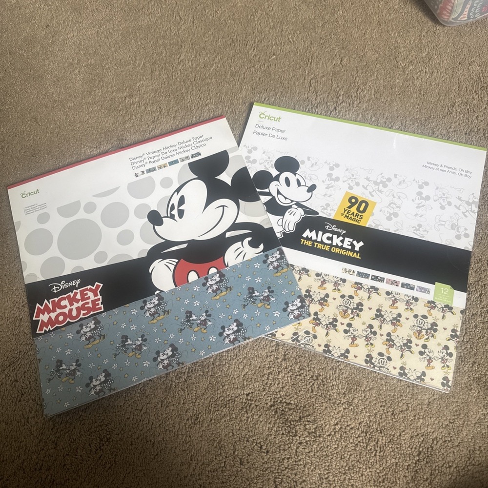 Mickey Mouse Cricut Paper - 2 Packs